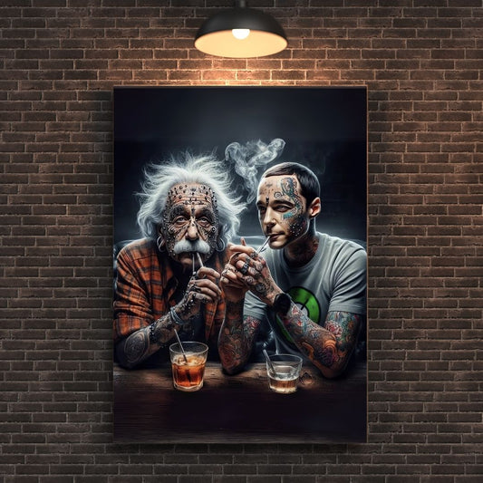 Einstein y Sheldon Cooper (The Big Bang theory)