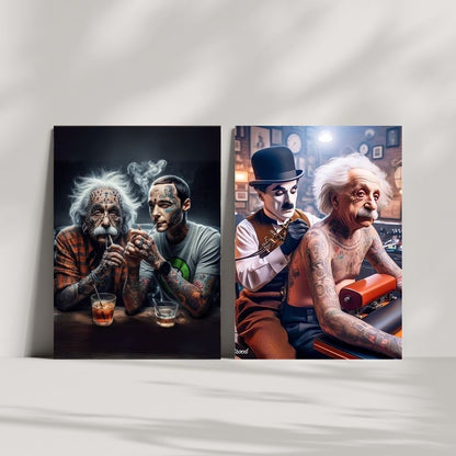 Chaplin Tatuador Einstein