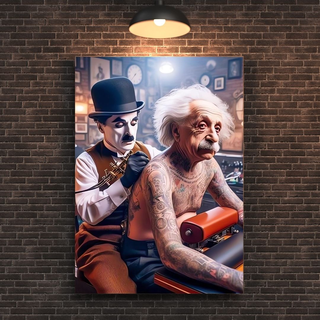 Chaplin Tatuador Einstein