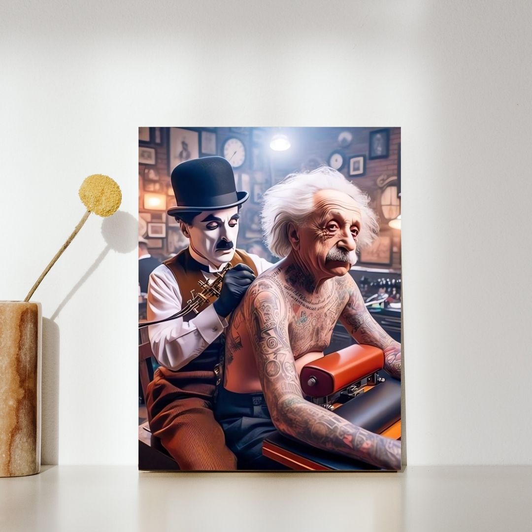 Chaplin Tatuador Einstein
