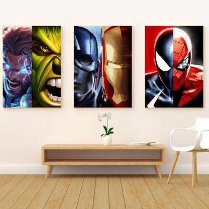 Thor - Hulk - Capitán América - Iron Man - Hombre Araña