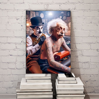 Chaplin Tatuador Einstein