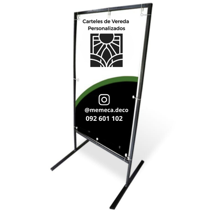 Cartel de Vereda - Estructura de Hierro