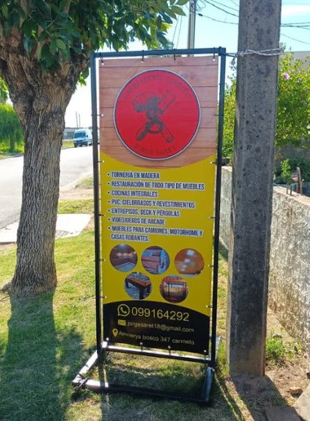Cartel de Vereda - Estructura de Hierro